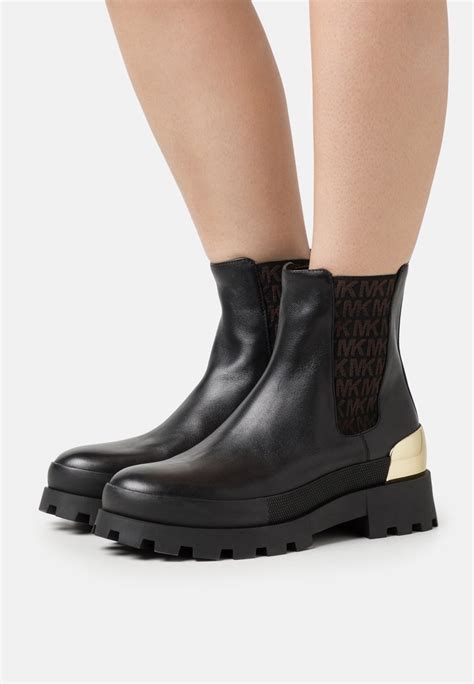 michael kors skinny black leather boot|Michael Kors ankle boots sale.